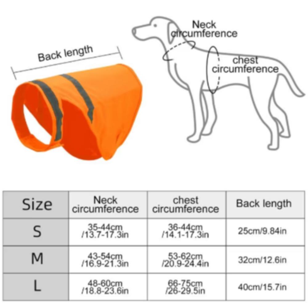 Reflective Dog Safety Vest Breathable Pet Fluorescent Clothes Puppy Visibility Jacket  Running
