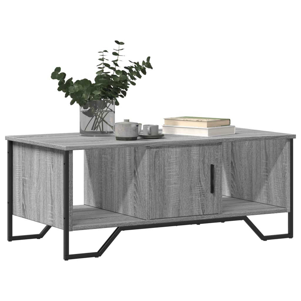 Coffee Table Gray Sonoma 100x51x40 Cm Particleboard