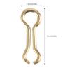 300PCS Carp Fishing Wire Eyes Sinker Steel Alloy Screw  S Mould Loops Tackle Accessory
