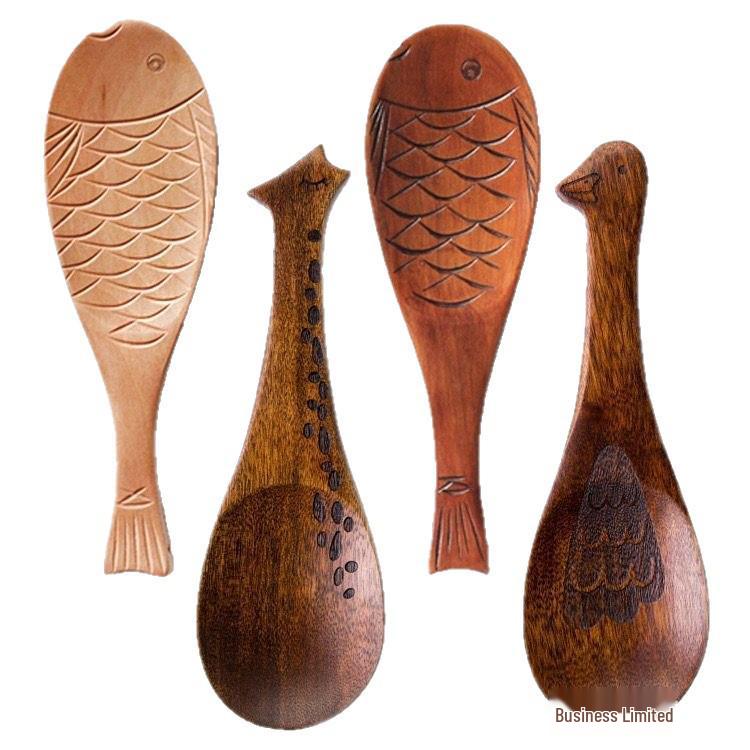Nordic Japanese Wooden Non-stick Rice Scoop Ladle