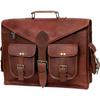 Leather Laptop Messenger Bag Office Briefcase Crossbody Travel Bag For Men And Women College Bag Office Laptop Bag