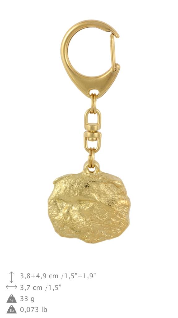 Cat - Breloc aurit cu pisica, decor geanta, accesoriu de lux marca Art-Dog