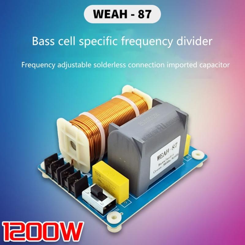 Bass Subwoofer Speaker Frequency Divider Stage Home Car Hifi Stereo DIY Crossover Filters 1200W 410Hz Auto Accessory
