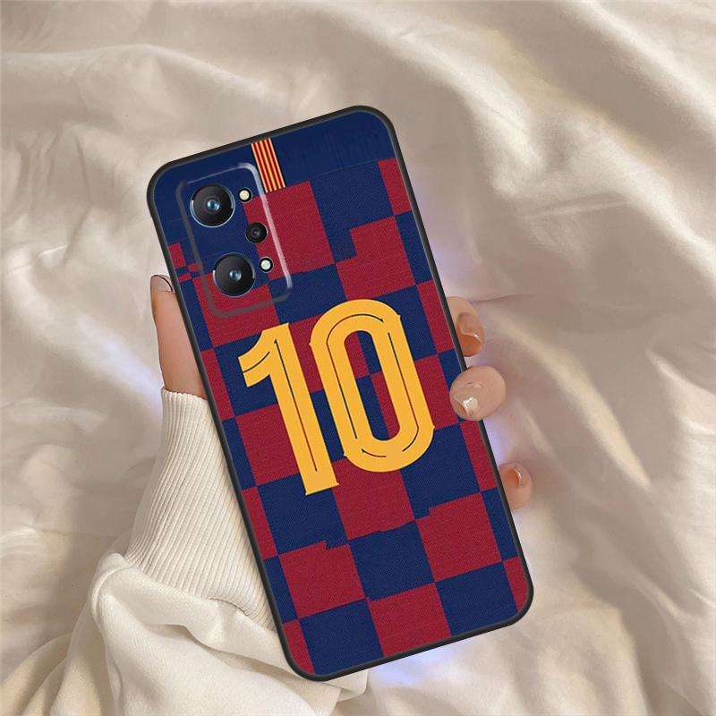 Number 10 Football For Realme C55 C35 C33 C31 C30 C25 C21Y C15 C11 GT Neo 5 3 2 Realme 9 10 11 Pro Plus Case