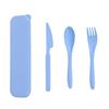Portable Children's Stylish Three-Piece Cutlery Set: Spoon Fork and Chopsticks