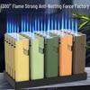 Windproof Blue Flame Lighter: Durable, Thickened, Explosion-Proof, Direct Injection, Portable Plastic Design