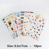 5pcs/6pcs Cute Cartoon Rabbit Animals Sticker PVC Diary Sticker Scrapbook Decoration Stationery Stickers for Cup Mobile Phone