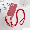 Capa com Alça Transversal para Redmi Note 14 Pro Plus Mi 15T 17 15 15C POCO X7 Pro F7 X6 Cordão Ajustável para Uso Externo Capa à Prova de Choque