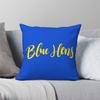 Blue Hens Yellow Pillowcase Polyester Linen Velvet Printed Zip Decorative Throw Pillow Case Car Cushion Cover 18"
