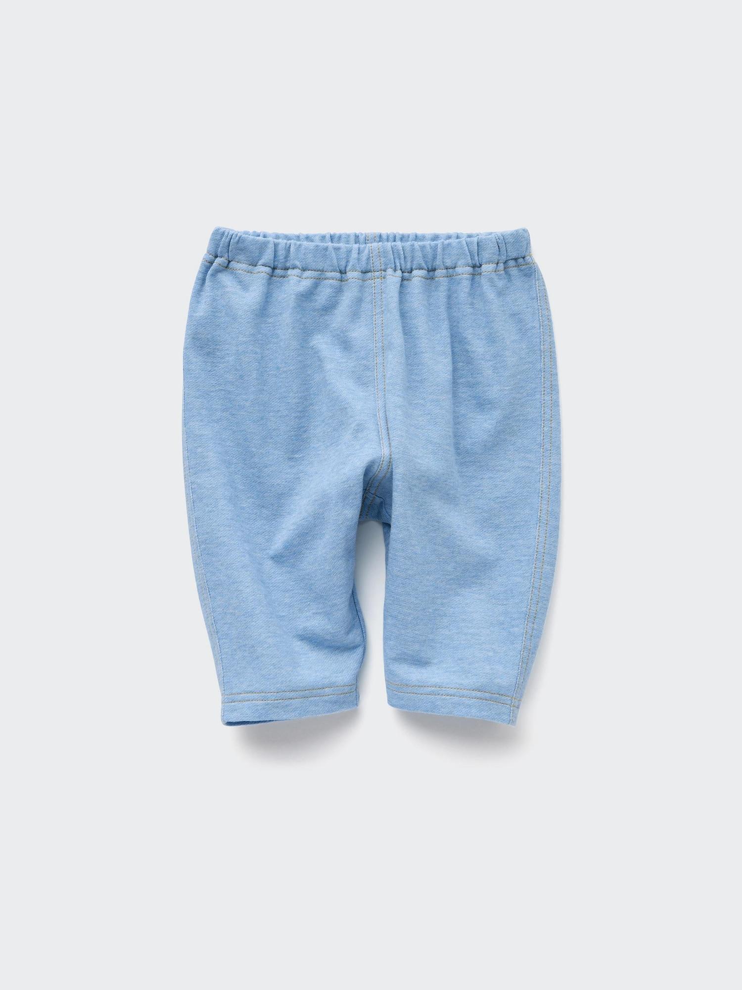 

UNIQLO JAPAN Леггинсы свободного кроя из джинсовой ткани, длина 3 4 63 BLUE/80