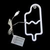 Światło neonowe LED Kreatywny kształt USB/zasilanie bateryjne Bez migotania Lody Neon Lampa ścienna Artystyczna dekoracja