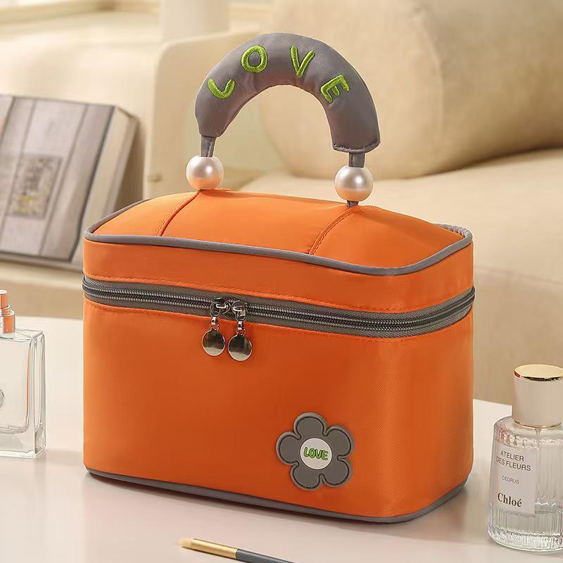 Жемчужная косметичка: Портативный органайзер для туалетных принадлежностей с открытым верхом для путешествий