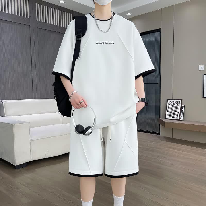 JEEP SPIRIT Men s Summer Casual Two-Piece Set XL