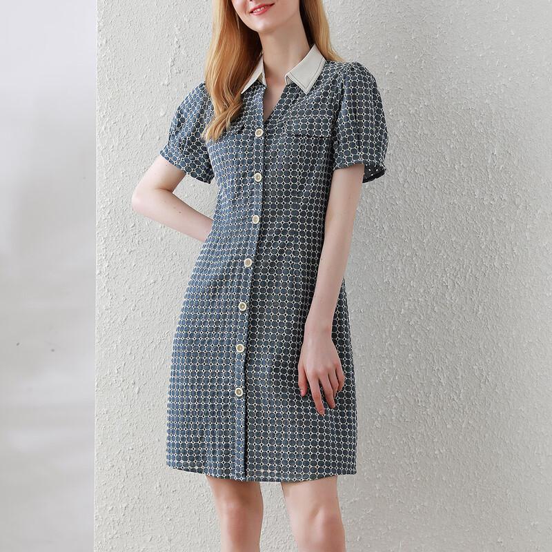 Jianhu Women s Stylish Summer Pure Cotton Midi Dress 2XL