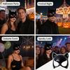 Black Cat Woman Half Face Mask, Cat Ear Masquerade Mask, Halloween Cosplay Party Costume Mask for Women