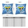 Custom Fashion The P-PowerPuffs Girls Cushion Covers 40x40cm Soft Cartoons Pillow Case for Car Square Pillowcase