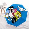 Hello Kitty, Sanrio Automatic Open/Close Umbrella-Cute Umbrella with Cute Design, Portable 3-Fold Compact Umbrella for Men & Women, Hallowee