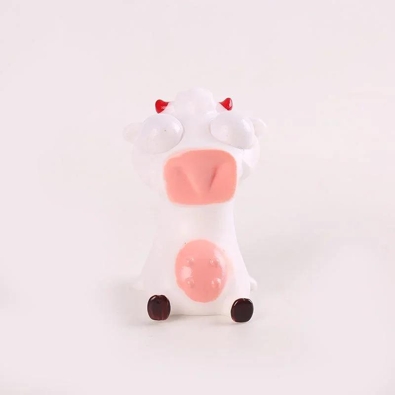 PVC Cartoon Animal Little Pig Yellow Duck Eyes Closed  Office Pressure Release Toy Squeeze Ball Living Room Decoration