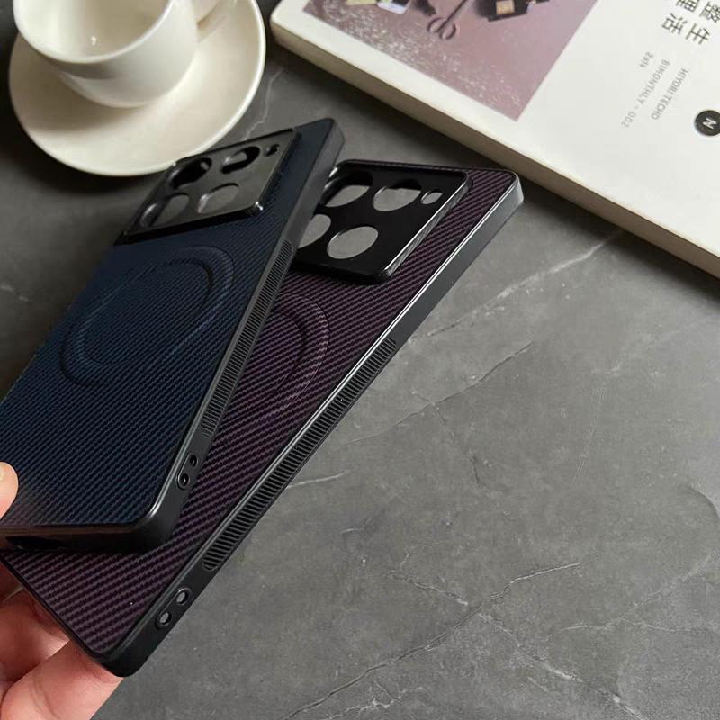 For Tecno Spark 10 10C Luxury Frosted Carbon Fiber Phone Case For Tecno Spark 20 Pro Plus 20C Magnetic Wireless Charge Cover