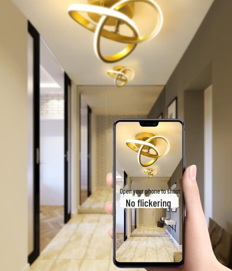 Nordic Modern Ceiling Lamp - Creative Decorative Lighting for Corridors and Porches