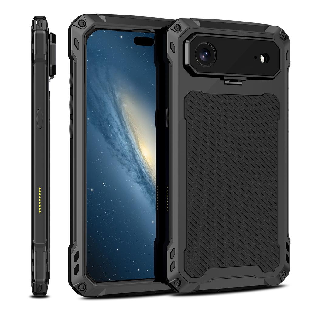Camera Lens Cover Stand Metal Magnetic Case for IPhone 17 16 15 Plus 14 Pro Max Air 16e 17e Heavy Duty Aluminum Shockproof Cover