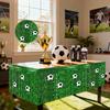 Uscam World Cup Green Rain Silk Table Skirt Birthday Party Decoration Diy Football Sticker Fringed Table Curtain