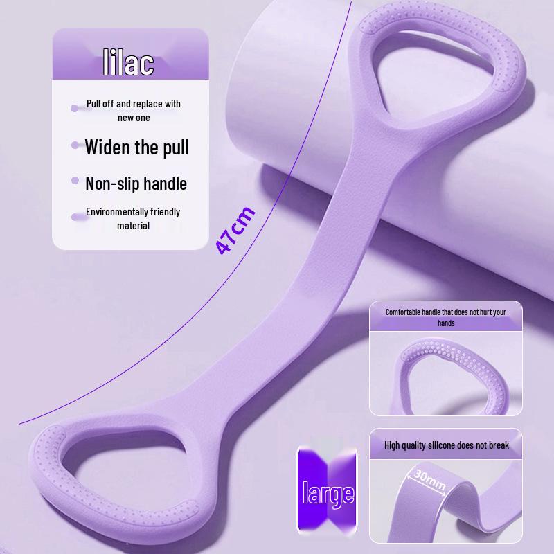 8-Shaped Resistance Band: Shoulder Trainer & Back Slimmer for Indoor Fitness & Yoga