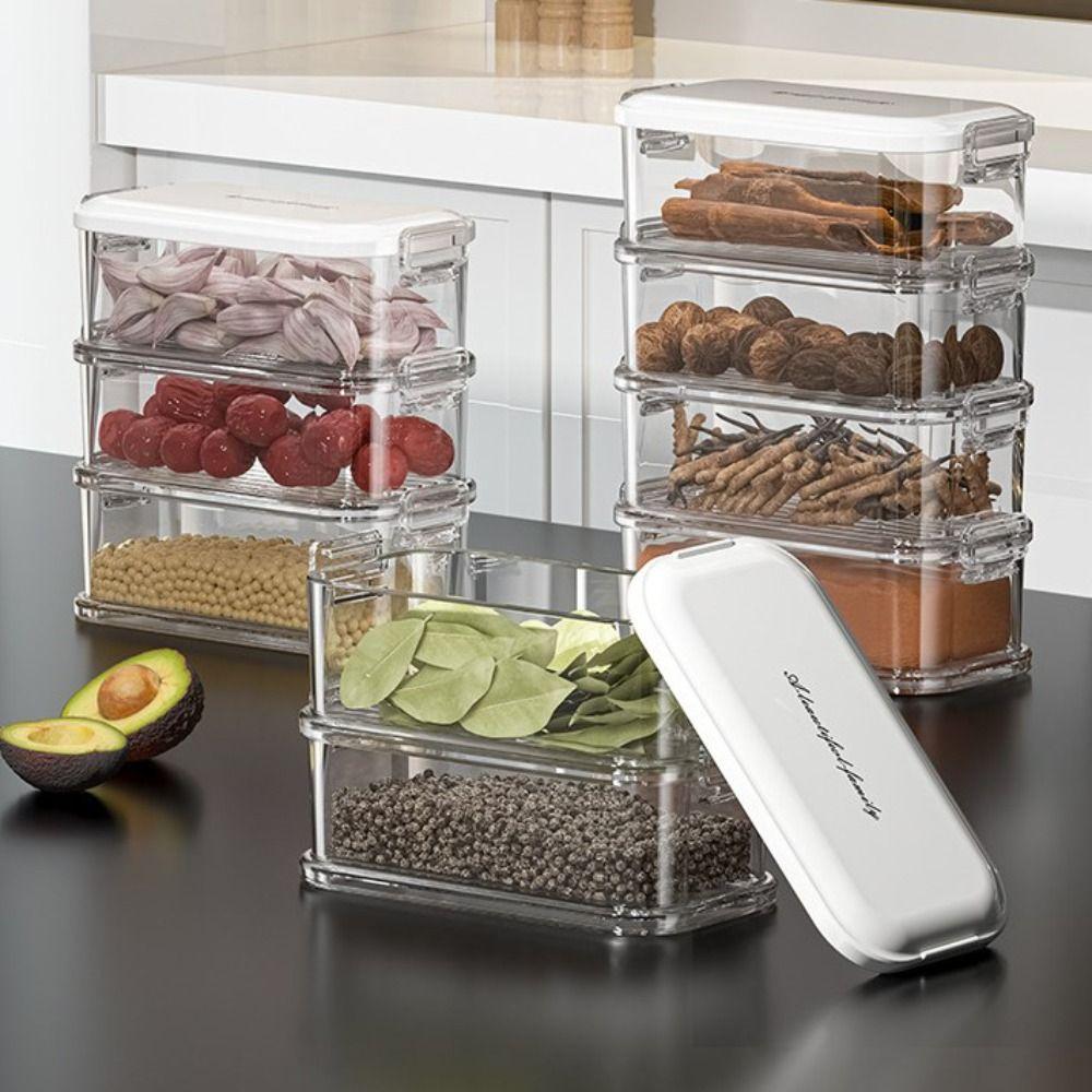 Multi-layer Spice Storage Box Sealed Tank Moisture-proof Packaging Tank Fresh-keeping Box  Travel