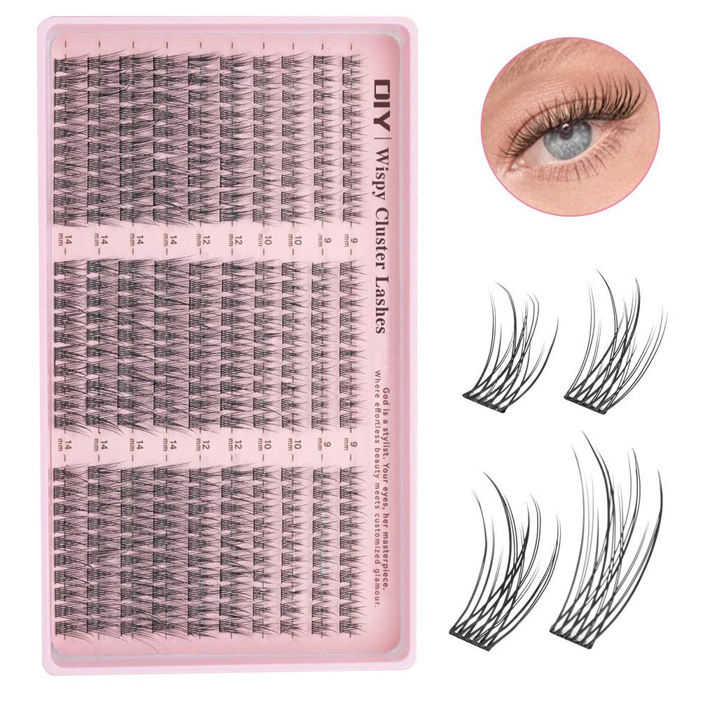Popular False Eyelashes Diy Segmented Single-Cluster Self-Grafting From 30 Rows Of Large-Capacity Mixed Natural Models