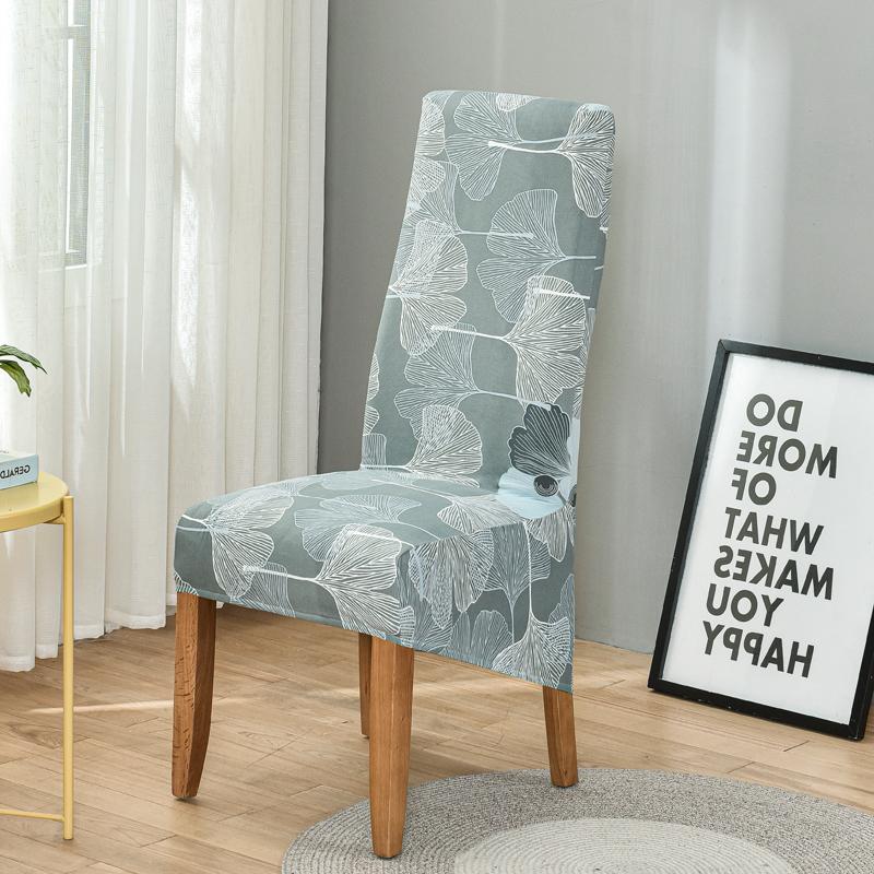 Stuhlhusse mit Blumenmuster, hohe Rückenlehne, Größe XL/M, Stretchkleid für Stuhlhussen für Esszimmer, Hochzeit, Bankett, Heimdekoration