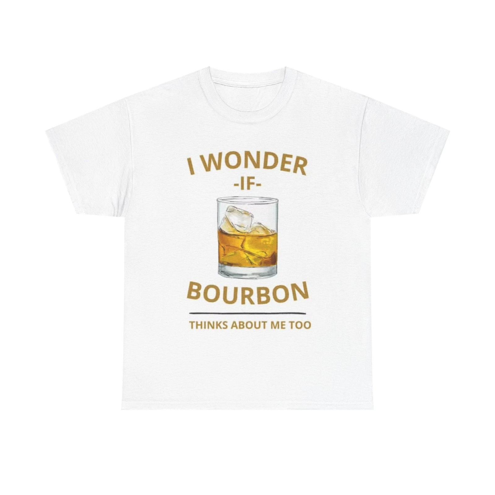

Bourbon On The Rocks Shirt Funny Whiskey Graphic unisex Heavy Cotton Tee S