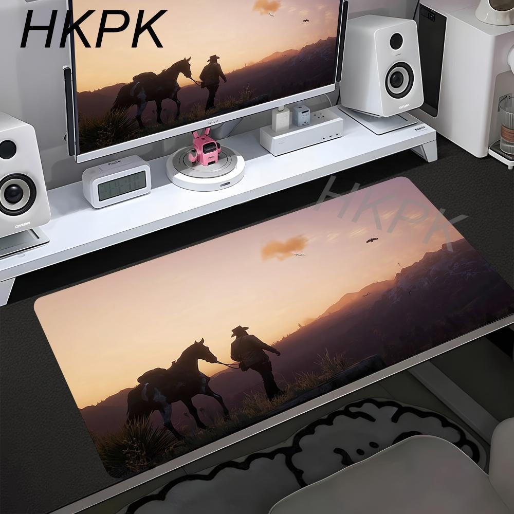 Xxl Anime Red Dead Redemption Mausepad Computer Accessories Game Keyboard Rubber Mousepad Pc Gamer Girl Nonslip Cute Desk Mat