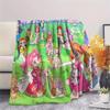 Pretty Cure All Characters pattern Flannel Blanket, High quality Comfortable for All Seasons, Home Decor, Warmth and Comfort, Perfect for Gifts.