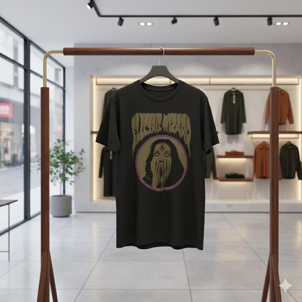 Electric Wizard Doom Metal T-Shirt Occult Psychedelic Black Tee - S201