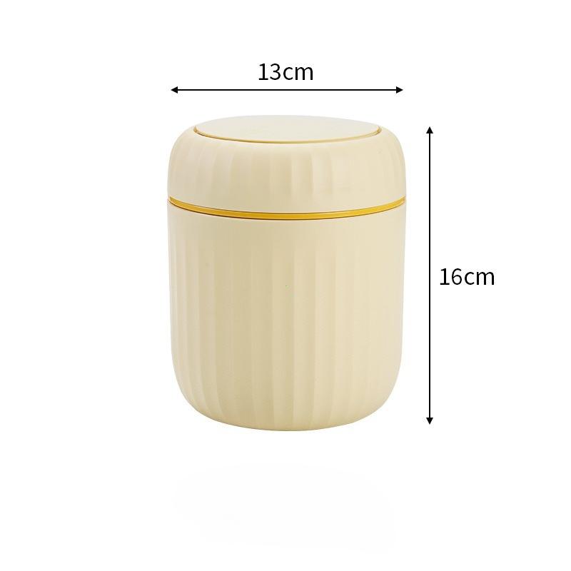 Mini Desktop Trash Can Durable Plastic Waste Bin with Lid Garbage Organizer for Bedroom Office Desk Home Supplies