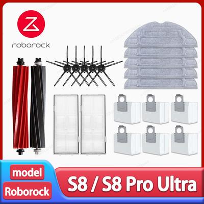Roborock S8 S8 Pro Ultra S8+ robotický vysavač mop hadřík vysavačové sáčky Příslušenství Boční kartáč Filtr Vyměnitelné náhradní díly