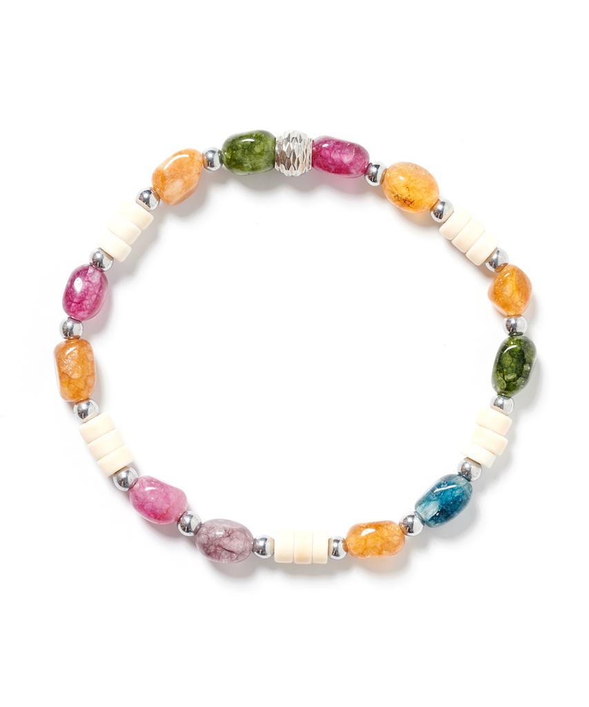 Polalita Multi Candy Stone Mix Bracelet (Plt-Br-060_Yl)