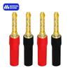 Musical Sound Banana Plugs for Speaker HI-FI Wire Audio Adapter Jack Amplifiers Connector for Speaker Stereo CableGood Product