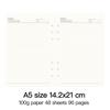 High Quality Ring Binder Notebook A5 Personal A6 A7 A8 Size Insert Refills Loose Leaf Spiral Diary Planner Inner Core 100g Paper