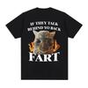 Maglietta Stampata Meme Gatto Divertente Fart Gatto Vintage Abbigliamento Donna Moda Manica Corta Casual Maglietta da Donna Top Abbigliamento