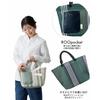 Rootote Fluffy Lightweight Mesh Horizontal Small Tote Bag SC.Deli.Stripe.Wafer-B 1084 (01 Sax)