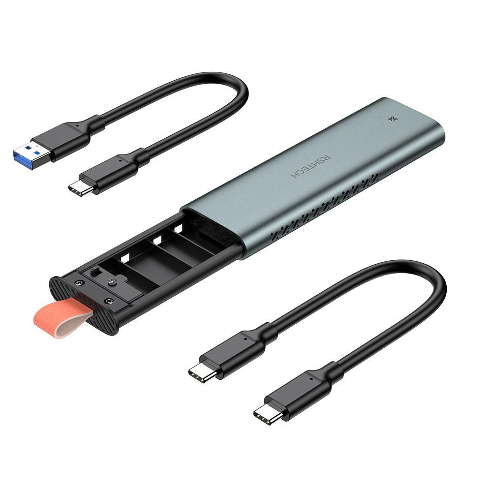 USB-C M.2 NVMe/NGFF Dual Protocol External SSD Enclosure