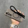 Magnetic Lanyard Matte Case for Samsung Galaxy S26 Ultra S25 Edge S24 Plus A26 A36 A15 A16 Hand Wrist Strap Frosted Cover