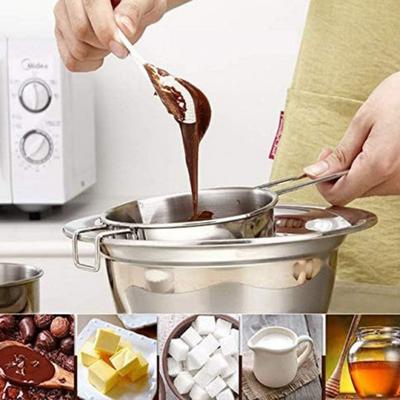 Stainless Steel Candle Wax Melting Boiler Pot with Heat Resistant Handle for Melting Chocolate Candy and Candle Making Supplies