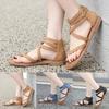 Summer Plus Size Sandals For Women Fashionable Soft Soled Back Pack Roman Sandal Streetwear Popular Novelty Shoes For Woman Cool