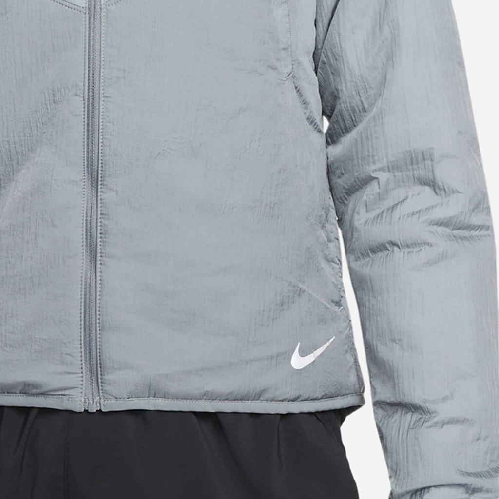 Nike Jaqueta Masculina com Capuz e Zíper de Manga Comprida com Estampa de Logotipo Jaquetas Cinza DJ0570-084