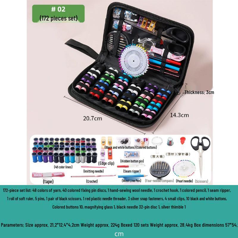 High-Quality Portable Sewing Kit: Travel-Friendly DIY Needle & Thread Box