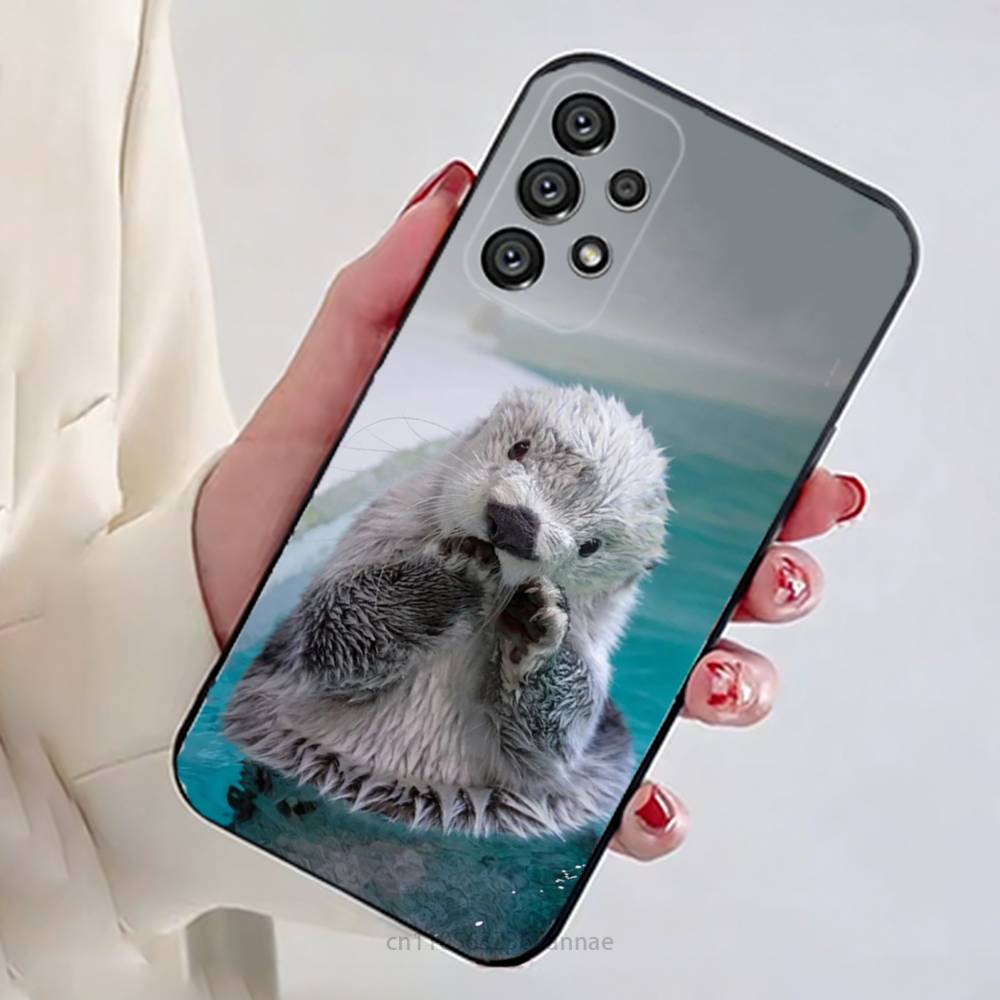 Sea Otters Animals Cute Phone Case for Samsung Galaxy A73,23,53,33,14,24,13,72,22,52,32,54,A34 Soft Cover