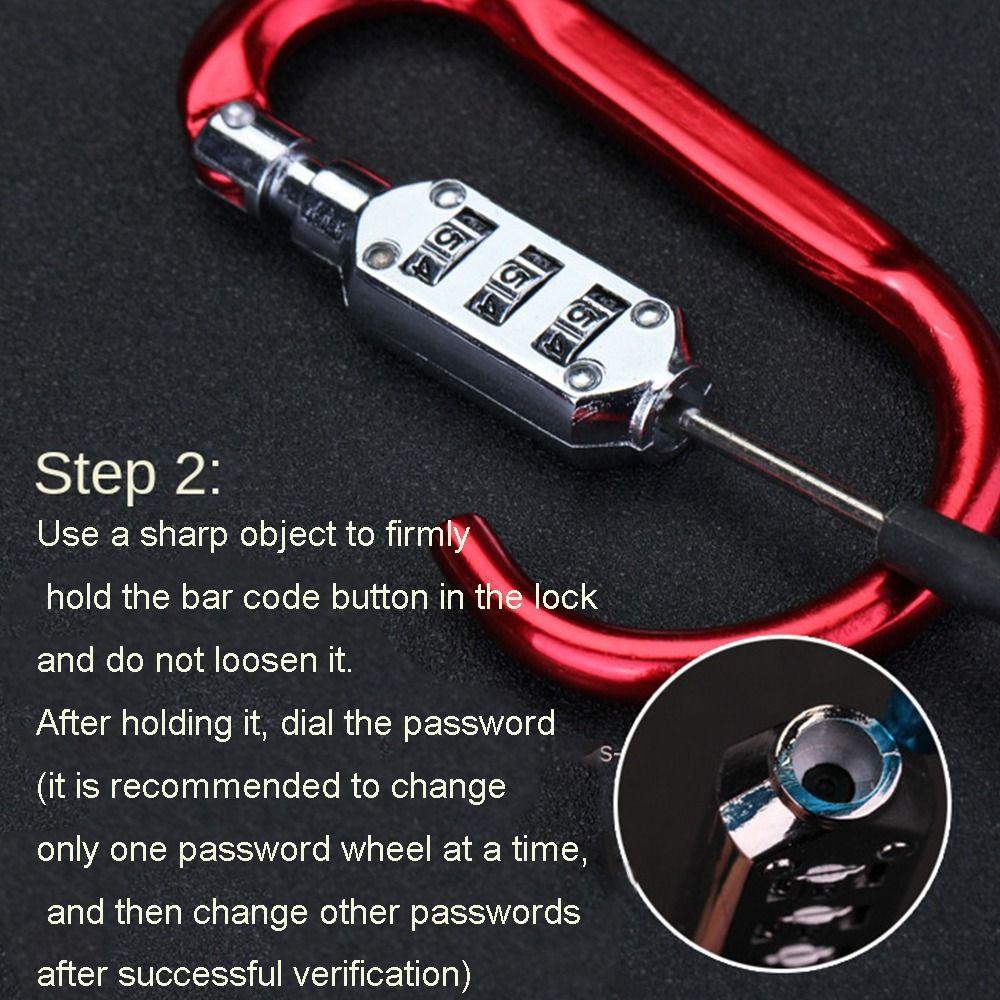 Suitcase Zipper Bag Luggage Travel Lock Backpack Padlock Customs Code Lock Combination Code Lock Mountaineering Buckle Lock