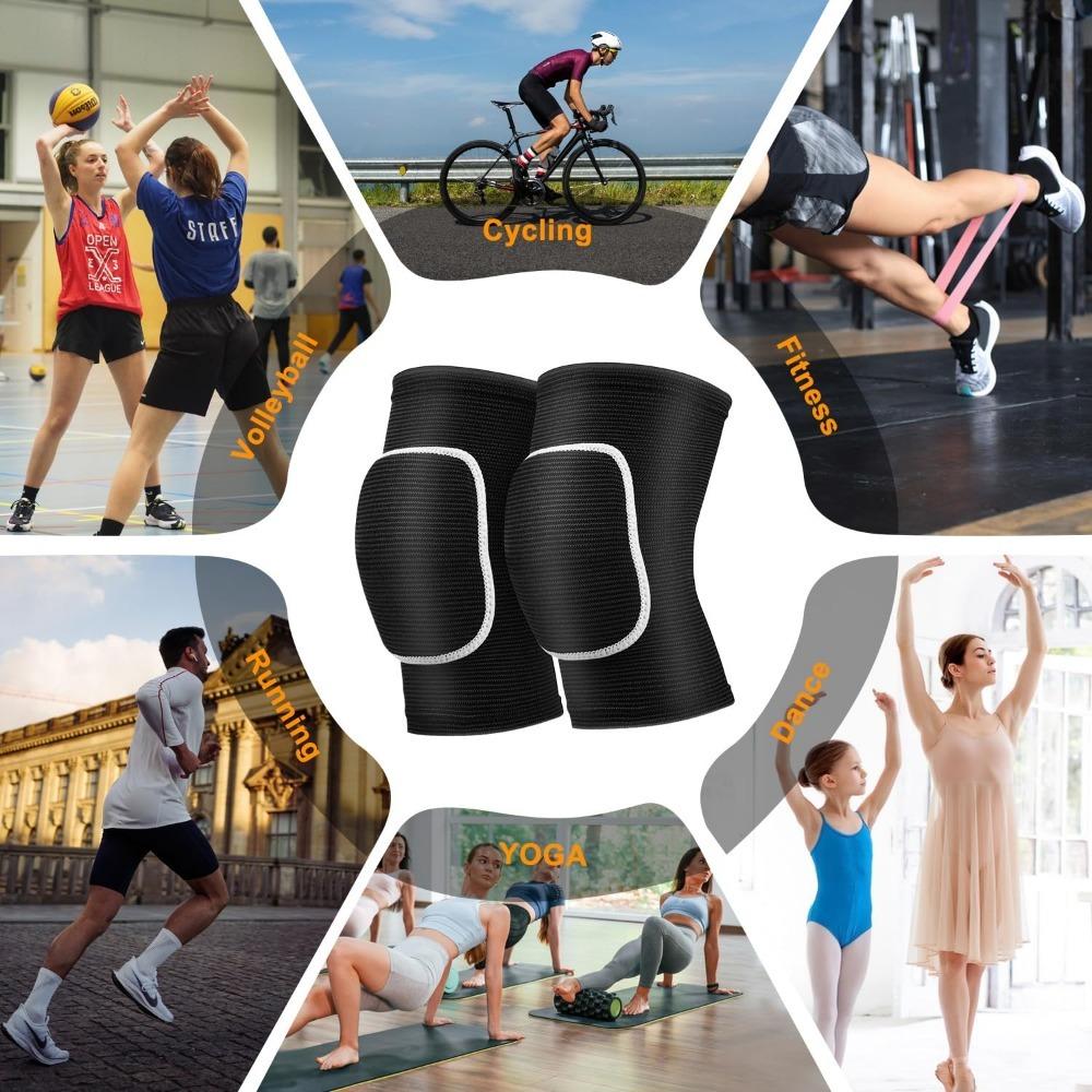 Volleyball Knee Pads Dancers Soft Breathable Knee Pads Knees Protective Brace Volleyball Football Dance Yoga Tennis Running Cycling Climbing